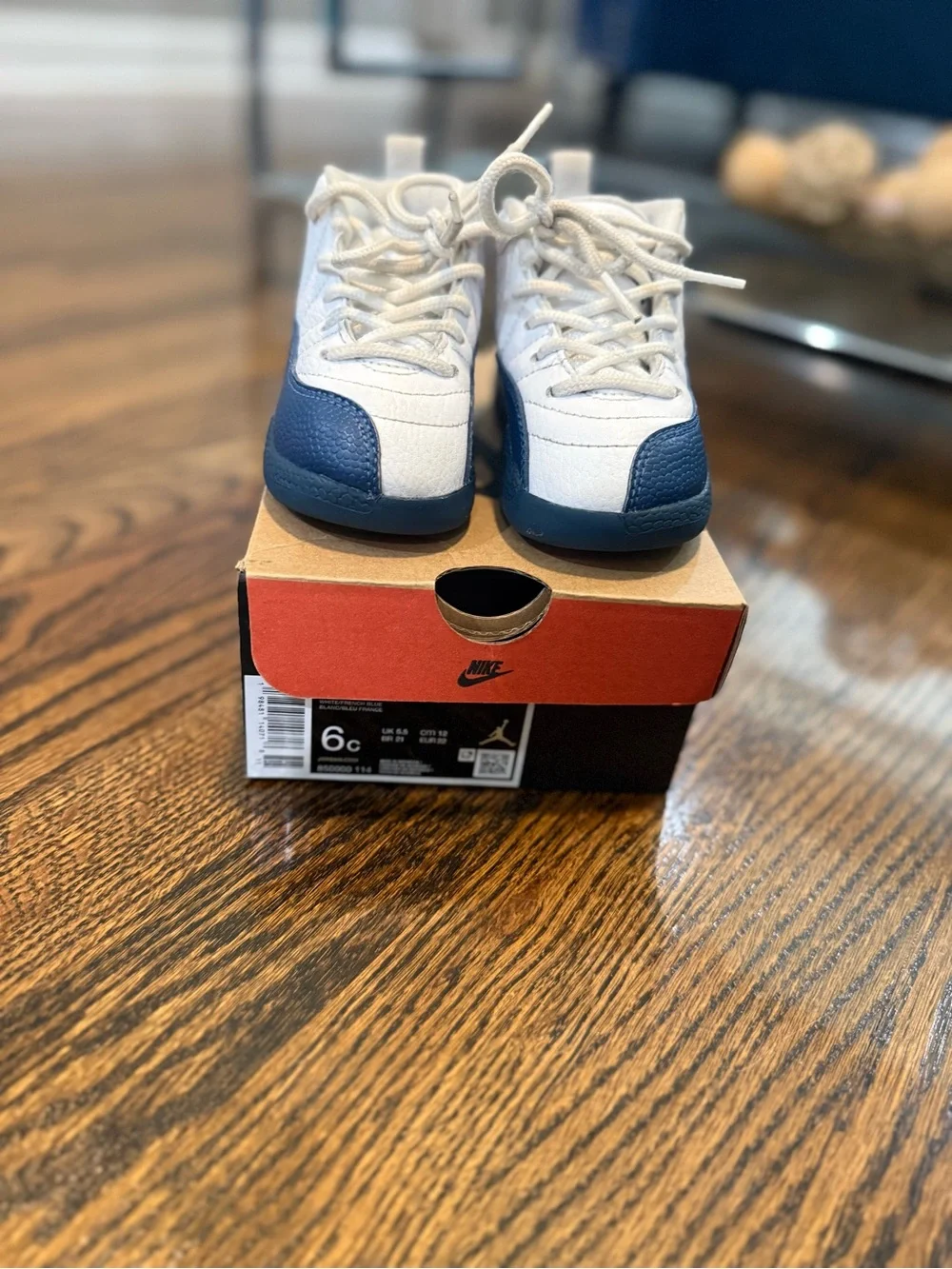 Kids White and Blue Jordan’s